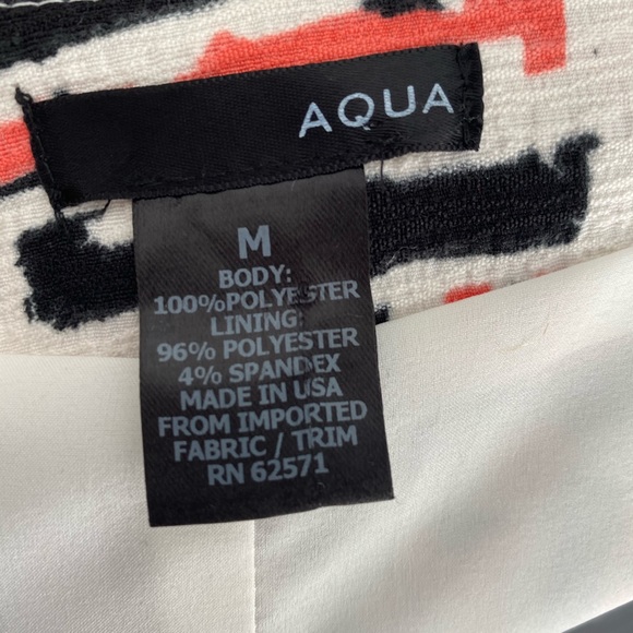 Aqua artsy open blazer white orange black size M - Picture 5 of 7